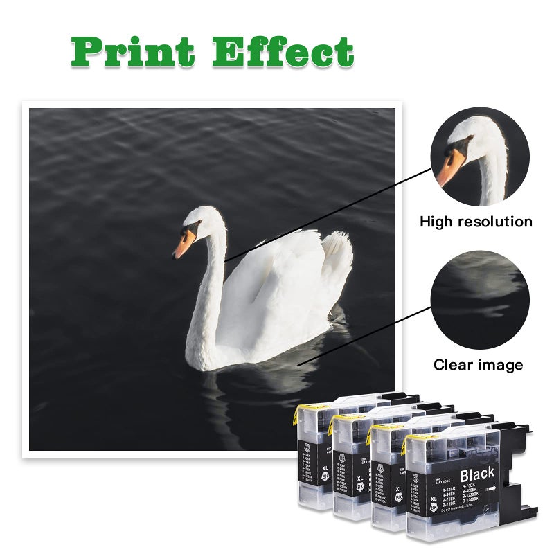 GREENARK Compatible Ink Cartridge Replacement for Brother LC75 LC71 Black LC71BK LC75BK Ink Cartridges Use for Brother MFC-J280W, J425W, J430W, J435W, J5910DW, J625DW, J6510DW, J825DW, J835DW Printer - Image 4